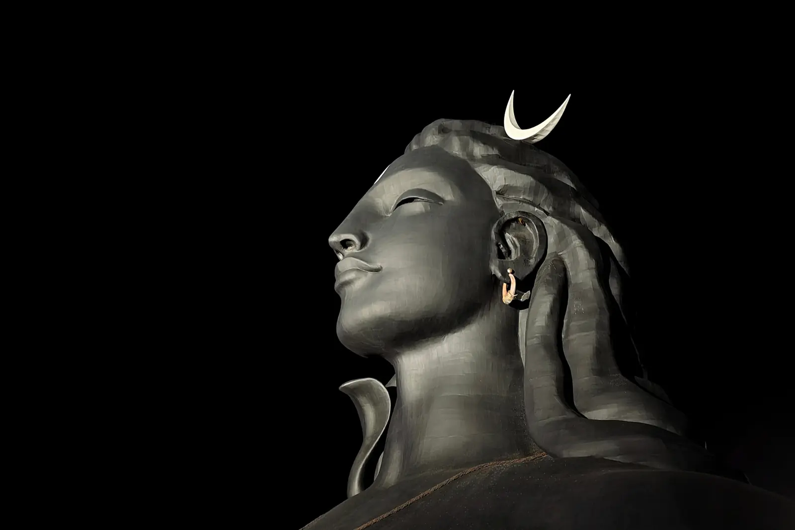 Shiva themed travel visual for Hyderabad to Srisailam cab journeys